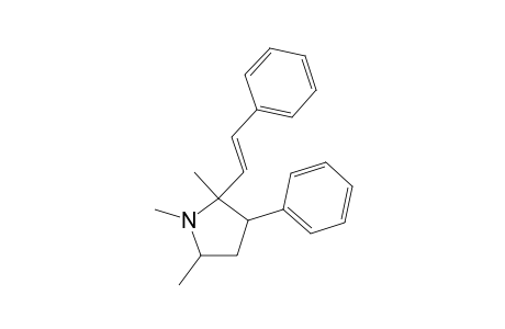 Pyrrolidine, 1,2,5-trimethyl-3-phenyl-2-(2-phenylethenyl)-