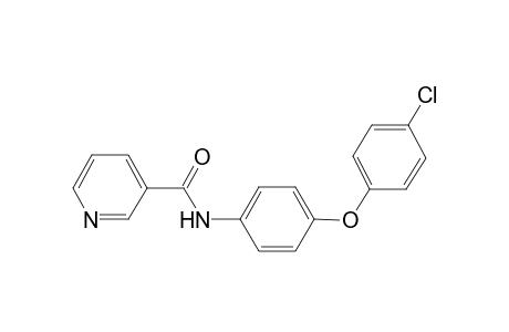 3-pyridinecarboxamide, N-[4-(4-chlorophenoxy)phenyl]-