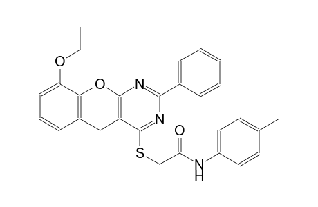 acetamide, 2-[(9-ethoxy-2-phenyl-5H-[1]benzopyrano[2,3-d]pyrimidin-4-yl)thio]-N-(4-methylphenyl)-