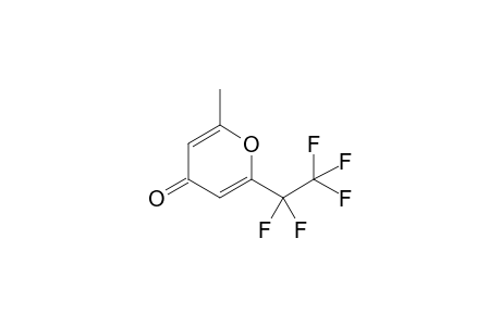 2-Methyl-6-(pentafluoroethyl)-4H-pyran-4-one