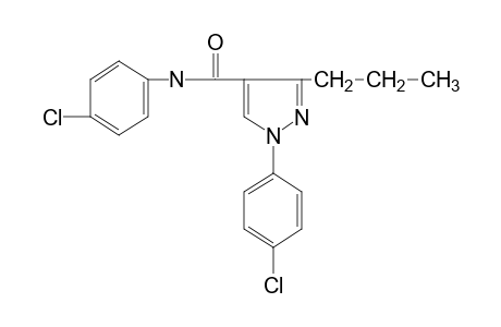 4'-chloro-1-(p-chlorophenyl)-3-propylpyrazole-4-carboxanilide