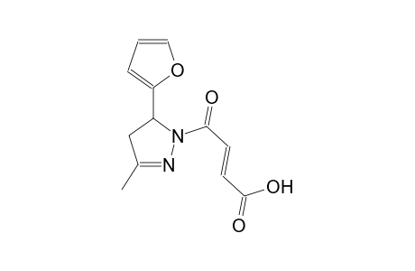 (2E)-4-[5-(2-furyl)-3-methyl-4,5-dihydro-1H-pyrazol-1-yl]-4-oxo-2-butenoic acid