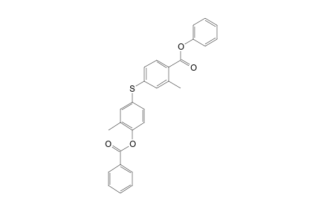 4-[(4-hydroxy-m-tolyl)thio]-o-touic acid, phenyl ester, benzoate