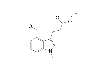 ETHYL-3-(4'-HYDROXYMETHYL-1'-METHYLINDOL-3'-YL)-PROPANOATE