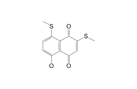 5-Hydroxy-2,8-bis(methylthio)-1,4-naphthoquinone