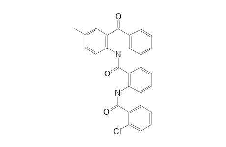 N-(2-Benzoyl-p-tolyl)-2-(2-chlorobenzamido)benzamide