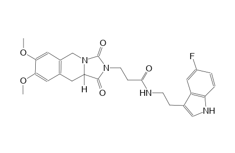 imidazo[1,5-b]isoquinoline-2-propanamide, N-[2-(5-fluoro-1H-indol-3-yl)ethyl]-1,2,3,5,10,10a-hexahydro-7,8-dimethoxy-1,3-dioxo-, (10aS)-