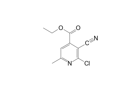 2-chloro-3-cyano-6-methylisonicotinic acid, ethyl ester