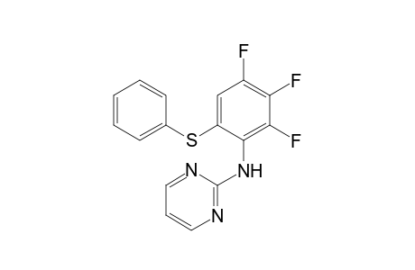 N-{2,3,4-Trifluoro-6-(phenylthio)phenyl}pyrimidin-2-amine