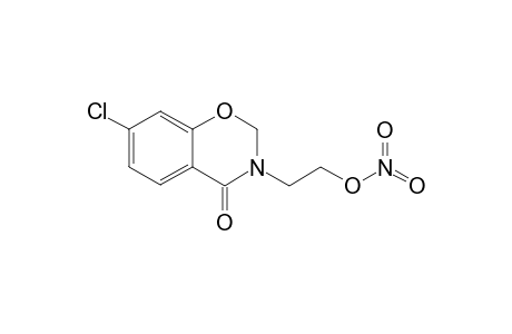 nitric acid 2-(7-chloro-4-keto-2H-1,3-benzoxazin-3-yl)ethyl ester