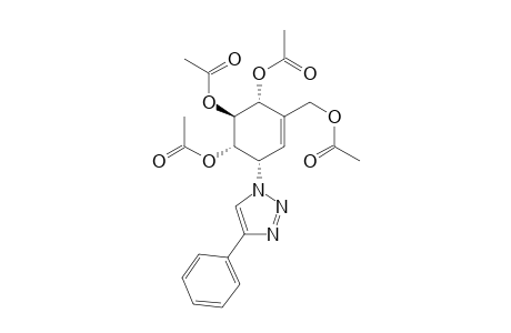 (1S,2S,3R,6S)-4-(Acetoxymethyl)-6-(4-phenyl-1H-1,2,3-triazol-1-yl)cyclohex-4-ene-1,2,3-triyl Triacetate