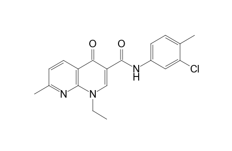 3'-chloro-1,4-dihydro-1-ethyl-7-methyl-4-oxo-1,8-naphthyridine-3-carboxy-p-toluidide