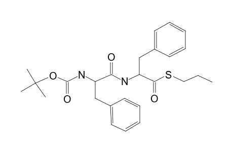 3-Phenylpropionthionic acid, 2-[2-T-butyloxycarbonyl-amino-3-phenylpropionamido]-, propyl (ester)