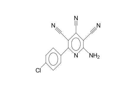 2-AMINO-6-(4-CHLORPHENYL)-3,4,5-TRICYANOPYRIDIN