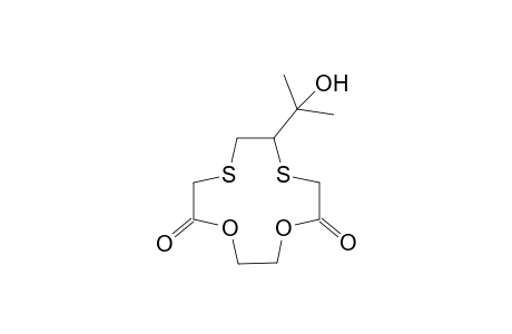 8-(2-Hydroxyisopropyl)-1,4-dioxa-7,10-dithiacyclododecane-5-12-dione