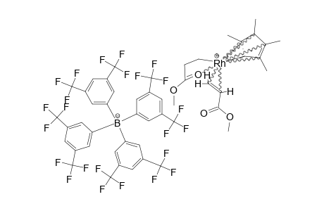 [(ETA(5)-C5ME5)RHCH2CH2C(O)OME)(ETA(2)-CH2CHCO2ME)](+)[B-3,5-(CF3)2C6H3](-)