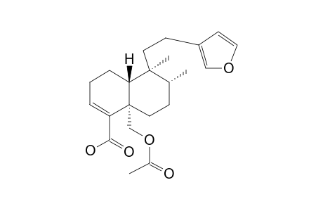 Hautriwaic acid, acetate