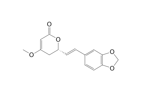 6-(3',4'-METHYLENEDIOXYSTYRYL)-4-METHOXY-5,6-DIHYDROPYRAN-2-ONE