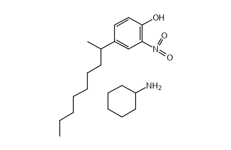 4-(1-METHYLOCTYL)-2-NITROPHENOL, COMPOUND WITH CYCLOHEXYLAMINE (1:1)