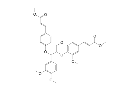 METHYL-3-(4-{1-(3,4-DIMETHOXYPHENYL)-3-HYDROXY-2-[2-METHOXY-4-(2-METHOXYCARBONYLVINYL)-PHENOXY]-PROPOXY}-PHENYL)-ACRYLATE