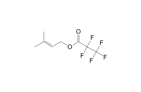 3-Methyl-2-buten-1-ol, pentafluoropropionate