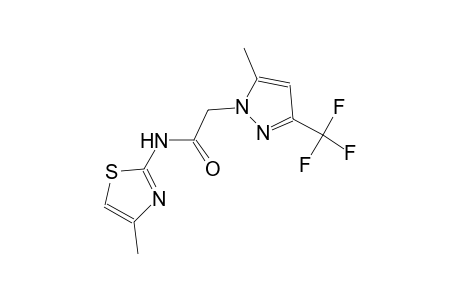 N-(4-methyl-1,3-thiazol-2-yl)-2-[5-methyl-3-(trifluoromethyl)-1H-pyrazol-1-yl]acetamide