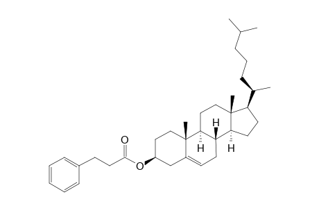 Hydrocinnamic acid, cholesteryl ester