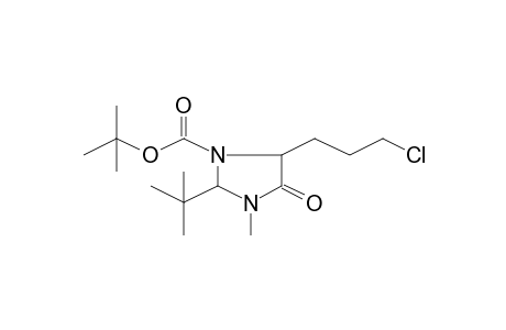 2-t-Butyl-5-(3-chloropropyl)-3-methyl-4-oxoimidazolidine-1-carboxylic acid, t-butyl ester