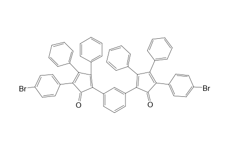 1,3-Bis[2-oxo-3-(4-bromophenyl)-4,5-diphenylcyclopenta-1,4-dienyl]benzene