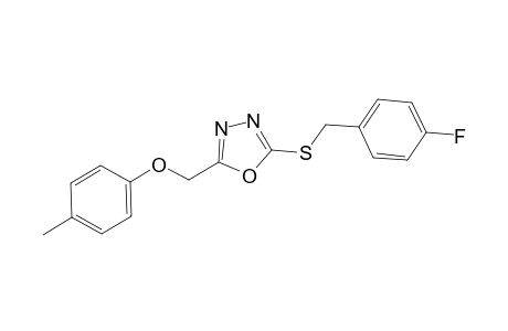 {5-[(4-Fluorobenzyl)sulfanyl]-1,3,4-oxadiazol-2-yl}methyl 4-methylphenyl ether