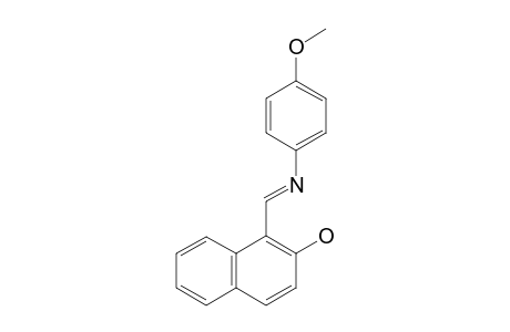 1-[N-(p-methoxyphenyl)formimidoyl]-2-naphthol