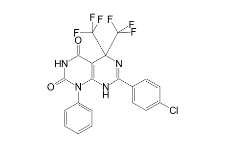 7-(4-chlorophenyl)-1-phenyl-5,5-bis(trifluoromethyl)-5,8-dihydropyrimido[4,5-d]pyrimidine-2,4(1H,3H)-dione