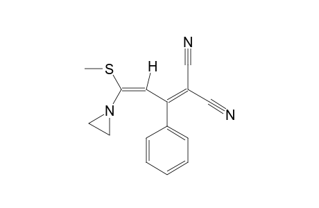 5-(AZIRIDINYL)-2-CYANO-5-METHYLTHIO-3-PHENYL-PENTA-2,4-DIENE-NITRILE;MAJOR-ISOMER