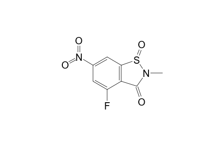 4-Fluoro-2-methyl-6-nitro-1,2-benzisothiazol-3(2H)-one 1-oxide