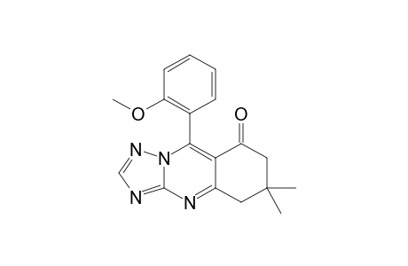 9-(2'-Methoxyphenyl)-6,6-dimethyl-6,7-dihydro-5H-[1,2,4]triazolo-[5,1-b]-quinazolin-8-one