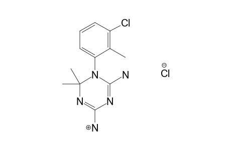 1-(3-chloro-o-tolyl)-4,6-diamino-1,2-dihydro-2,2-dimethyl-s-triazine, monohydrochloride