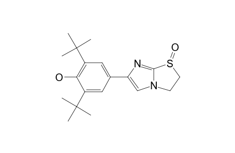 2,6-di-tert-butyl-4-(2,3-dihydroimidazo[2,1-b]thiazol-6-yl)phenol, S-oxide