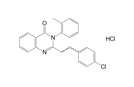 2-(p-chlorostyryl)-3-(o-tolyl)-4(3H)-quinazolinone, hydrochloride
