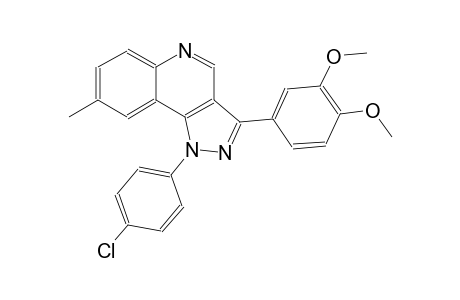 1-(4-chlorophenyl)-3-(3,4-dimethoxyphenyl)-8-methyl-1H-pyrazolo[4,3-c]quinoline