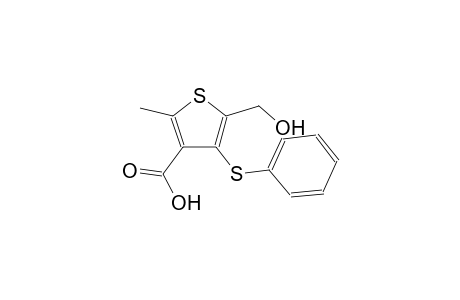 5-(hydroxymethyl)-2-methyl-4-(phenylsulfanyl)-3-thiophenecarboxylic acid