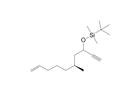 Tert-butyldimethyl((5S)-5-methyldec-9-en-1-yn-3-yloxy)silane