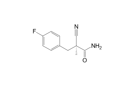 (S)-2-Cyano-2-methyl-3-(4'-fluorophenyl)propanamide
