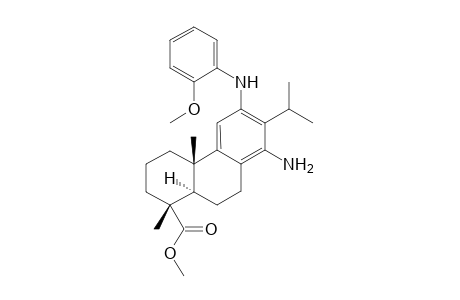 Methyl 12-(2-Methoxyphenyl)amino-14-aminodehydroabietae