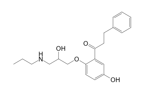5'-Hydroxy-2'-(2-hydroxy-3-propylamino-propoxy)-3-phenyl-propiophenone