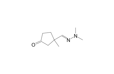 3-[(E)-(dimethylhydrazinylidene)methyl]-3-methyl-1-cyclopentanone