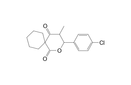 2-Oxaspiro[5.5]undecane-1,5-dione, 3-(4-chlorophenyl)-4-methyl-