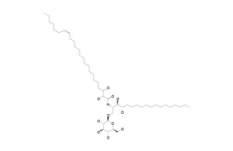 CATACEREBrOSIDE-C;1-O-BETA-D-GLUCOPYRANOSYL-(2S,3S,4R)-2-[(17'Z),2',3'-DIHYDROXY-17'-TETRACOSENOYLAMINO]-OCTADECANE-1,3,4-TRIOL