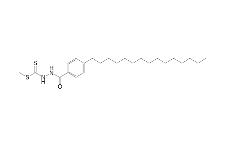 p-Pentadecylbenzoic acid, 2-(dithiocarboxy)hydrazide, methyl ester