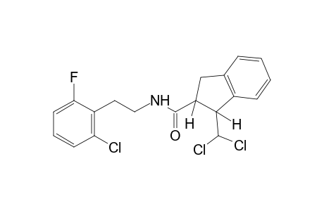 N-(2-chloro-6-fluorophenethyl)-3-(dichloromethyl)-2-indancarboxamide