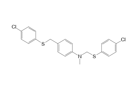 alpha-[(p-chlorophenyl)thio]-N-{[(p-chlorophenyl)thio]methyl}-N-methyl-p-toluidine